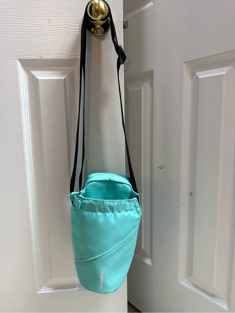 Corkcicle Turquoise Crossbody Water Bottle Sling Bag